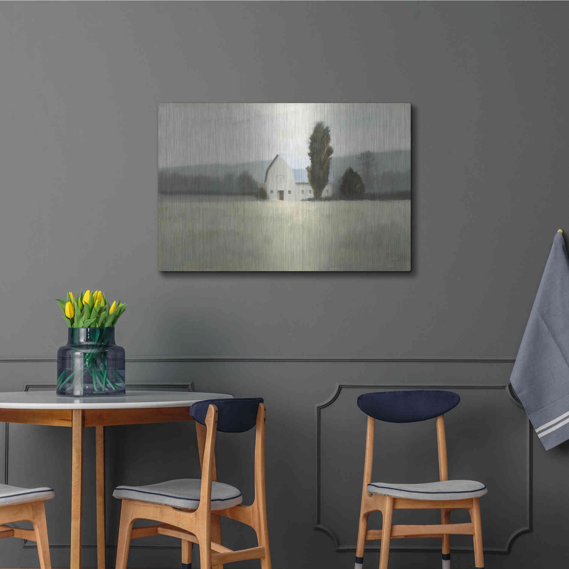 Luxe Metal Art 'Quiet Valley' by James Wiens, Metal Wall Art,36x24