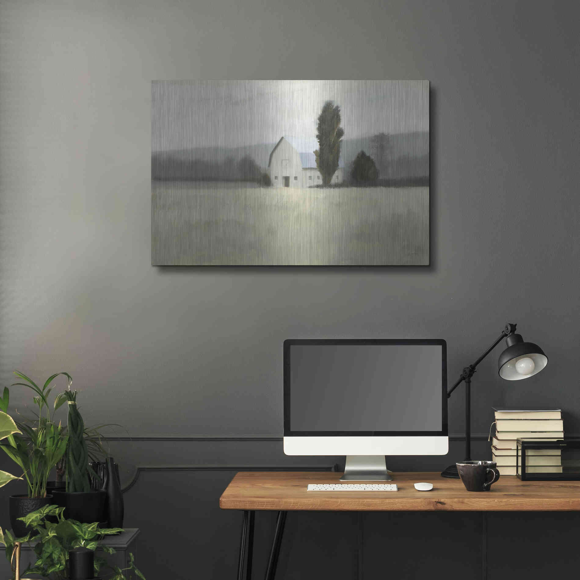 Luxe Metal Art 'Quiet Valley' by James Wiens, Metal Wall Art,36x24