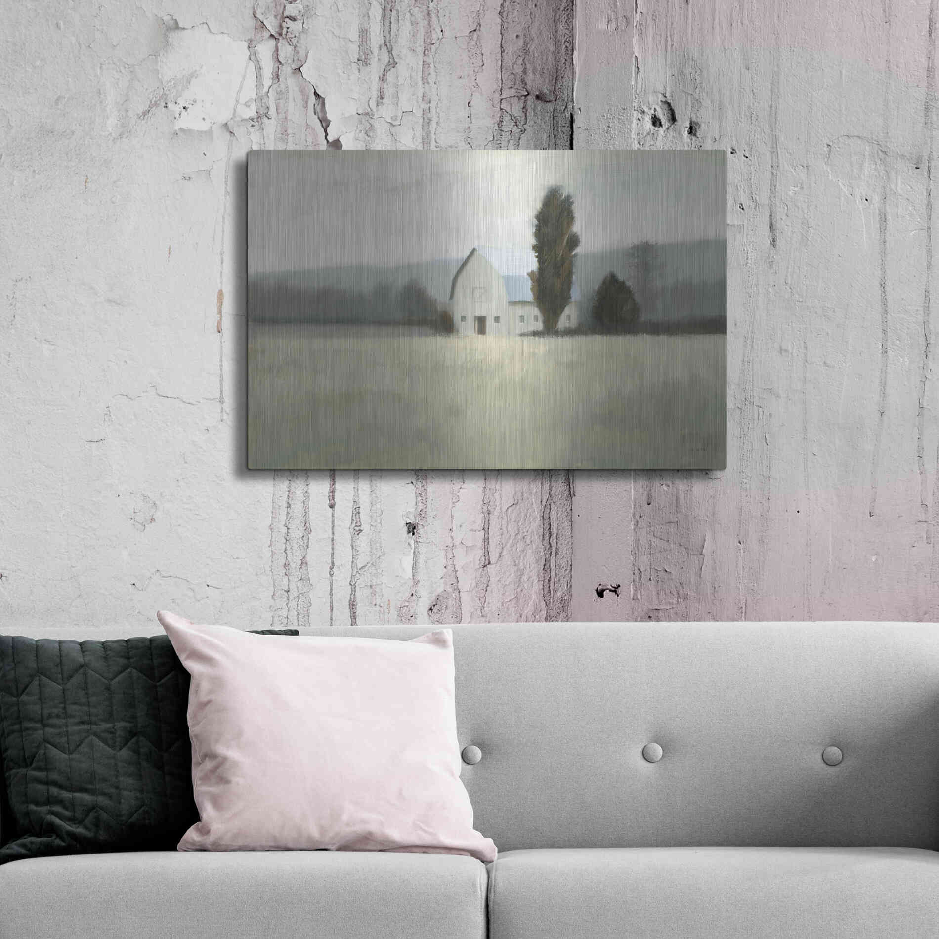 Luxe Metal Art 'Quiet Valley' by James Wiens, Metal Wall Art,36x24