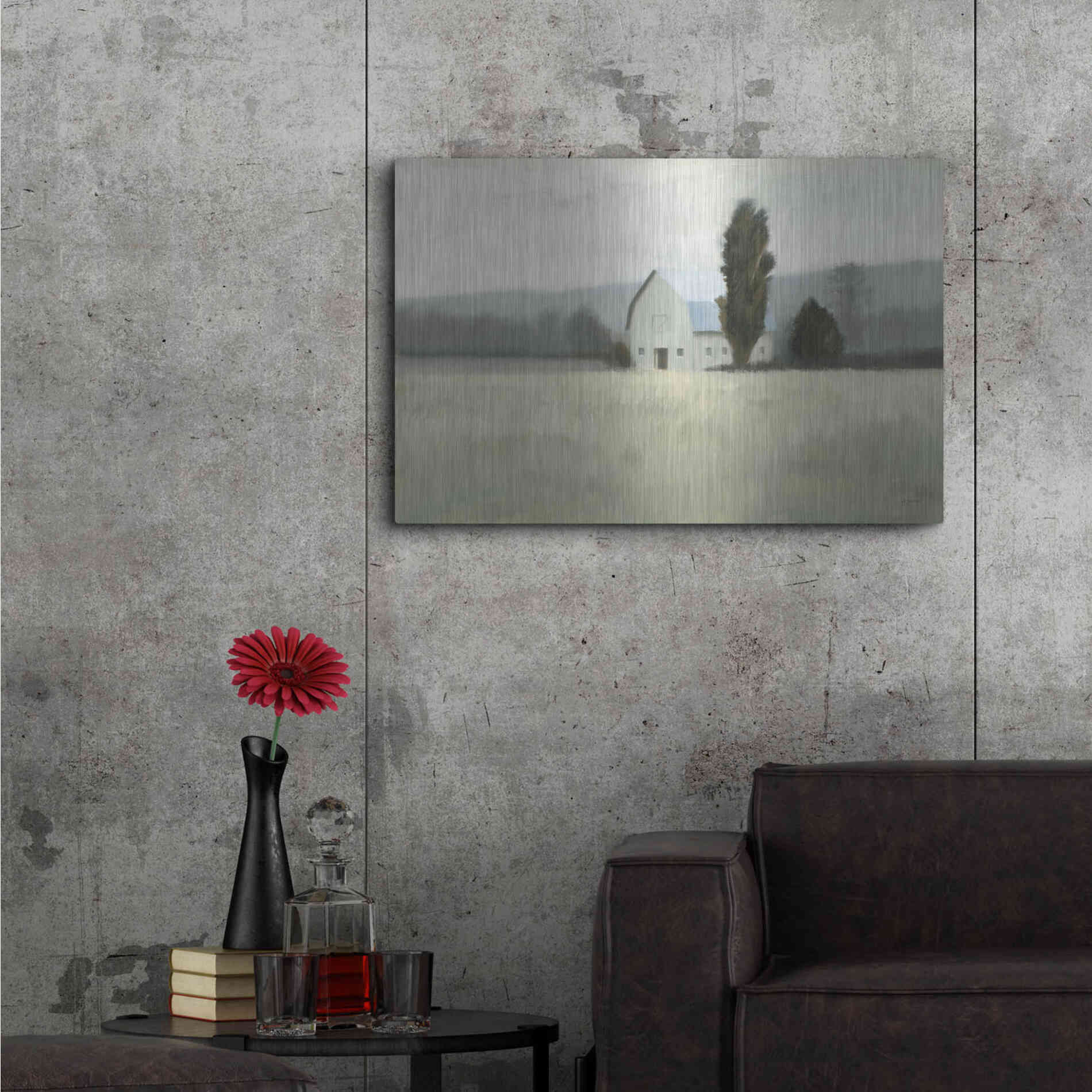 Luxe Metal Art 'Quiet Valley' by James Wiens, Metal Wall Art,36x24