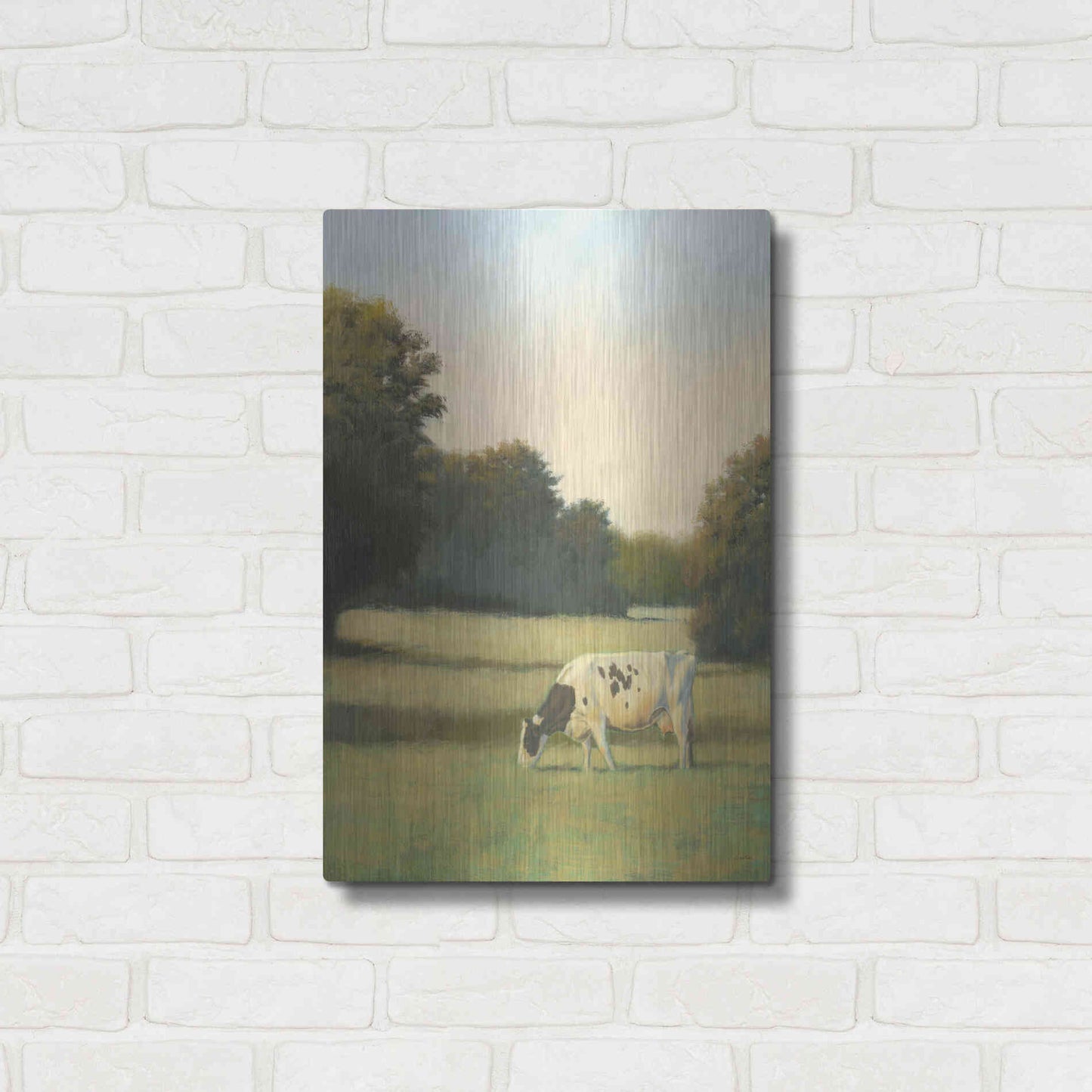 Luxe Metal Art 'Morning Meadows I' by James Wiens, Metal Wall Art,16x24