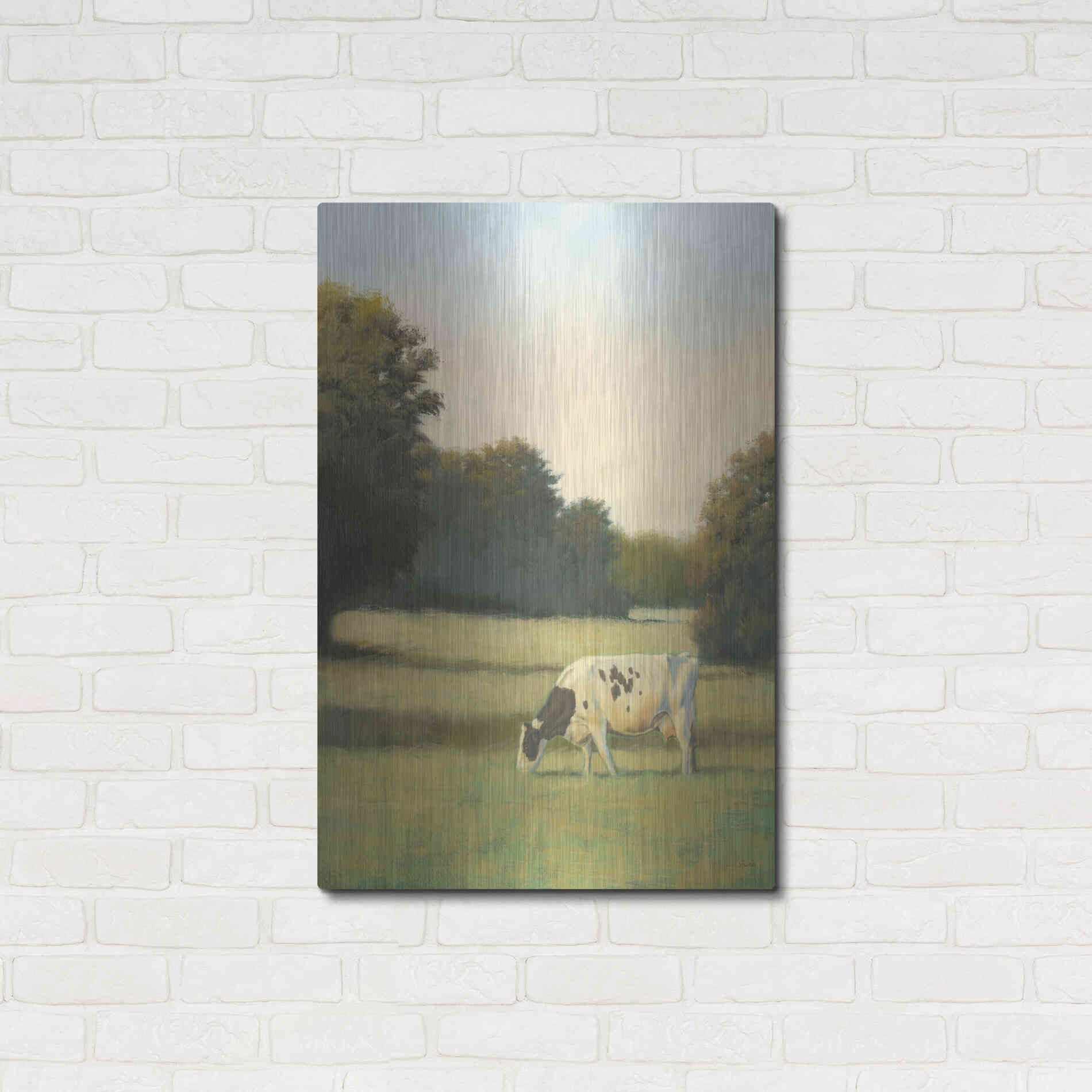 Luxe Metal Art 'Morning Meadows I' by James Wiens, Metal Wall Art,24x36