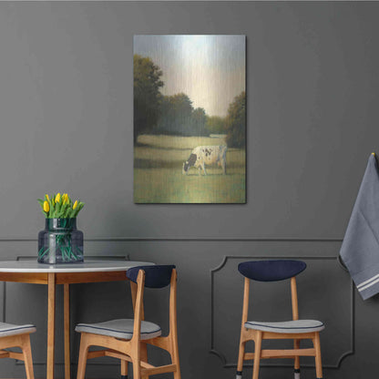 Luxe Metal Art 'Morning Meadows I' by James Wiens, Metal Wall Art,24x36