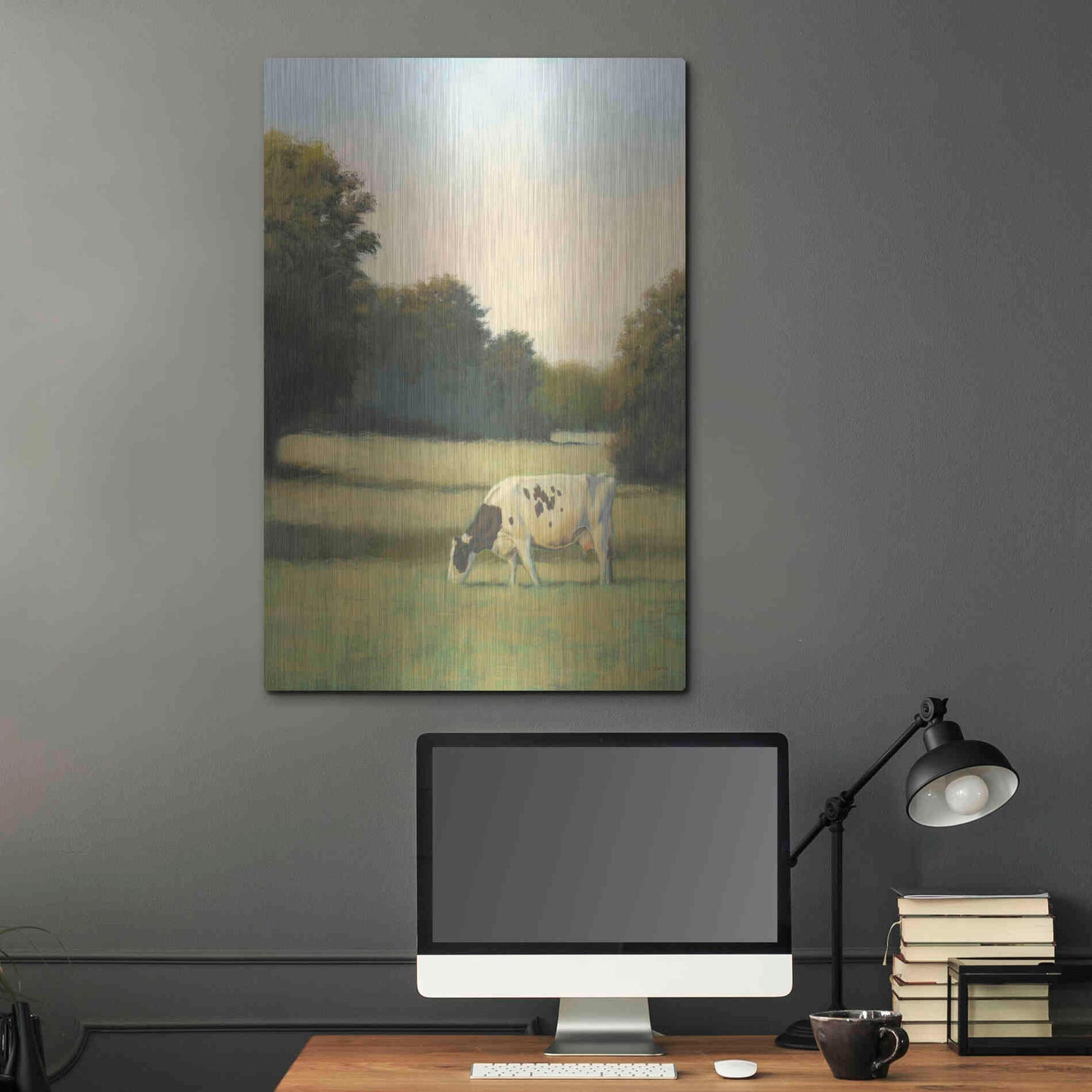 Luxe Metal Art 'Morning Meadows I' by James Wiens, Metal Wall Art,24x36