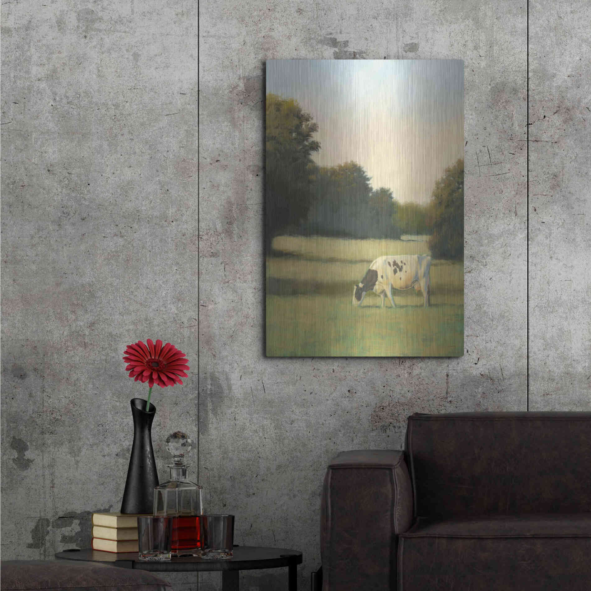 Luxe Metal Art 'Morning Meadows I' by James Wiens, Metal Wall Art,24x36