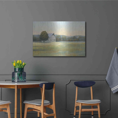 Luxe Metal Art 'Morning Meadows II' by James Wiens, Metal Wall Art,36x24