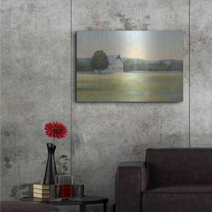 Luxe Metal Art 'Morning Meadows II' by James Wiens, Metal Wall Art,36x24