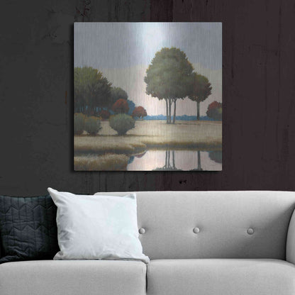 Luxe Metal Art 'By the Waterways II' by James Wiens, Metal Wall Art,36x36