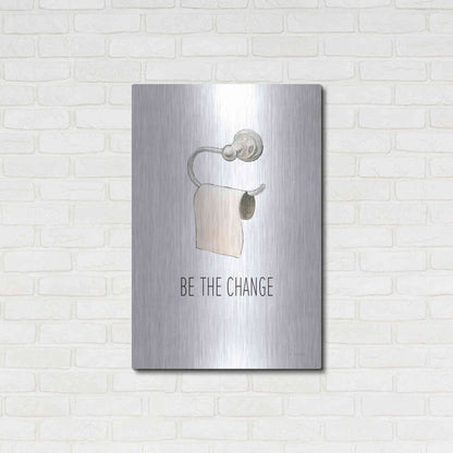 Luxe Metal Art 'Be The Change' by James Wiens, Metal Wall Art,24x36