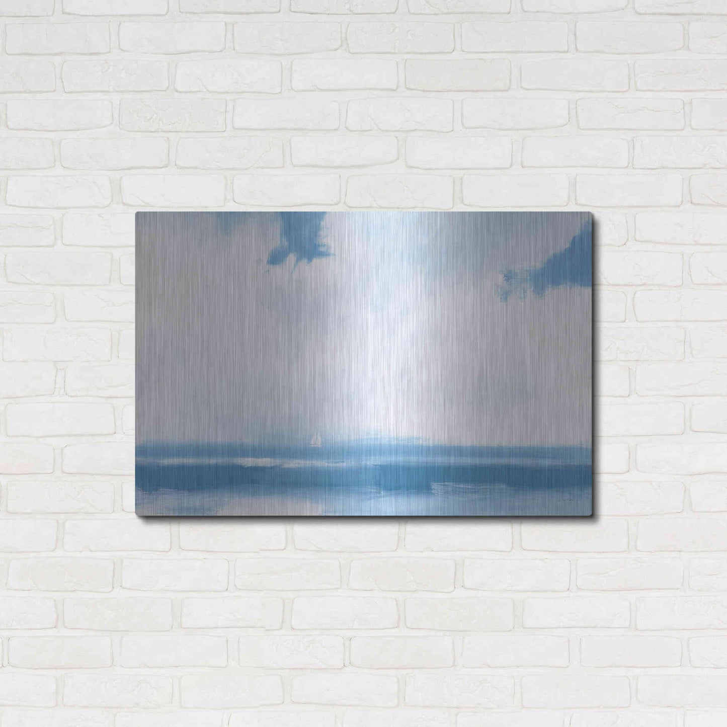 Luxe Metal Art 'Oceanview Sail' by James Wiens, Metal Wall Art,36x24