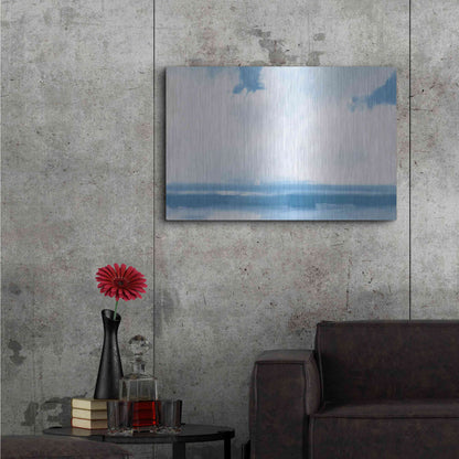 Luxe Metal Art 'Oceanview Sail' by James Wiens, Metal Wall Art,36x24