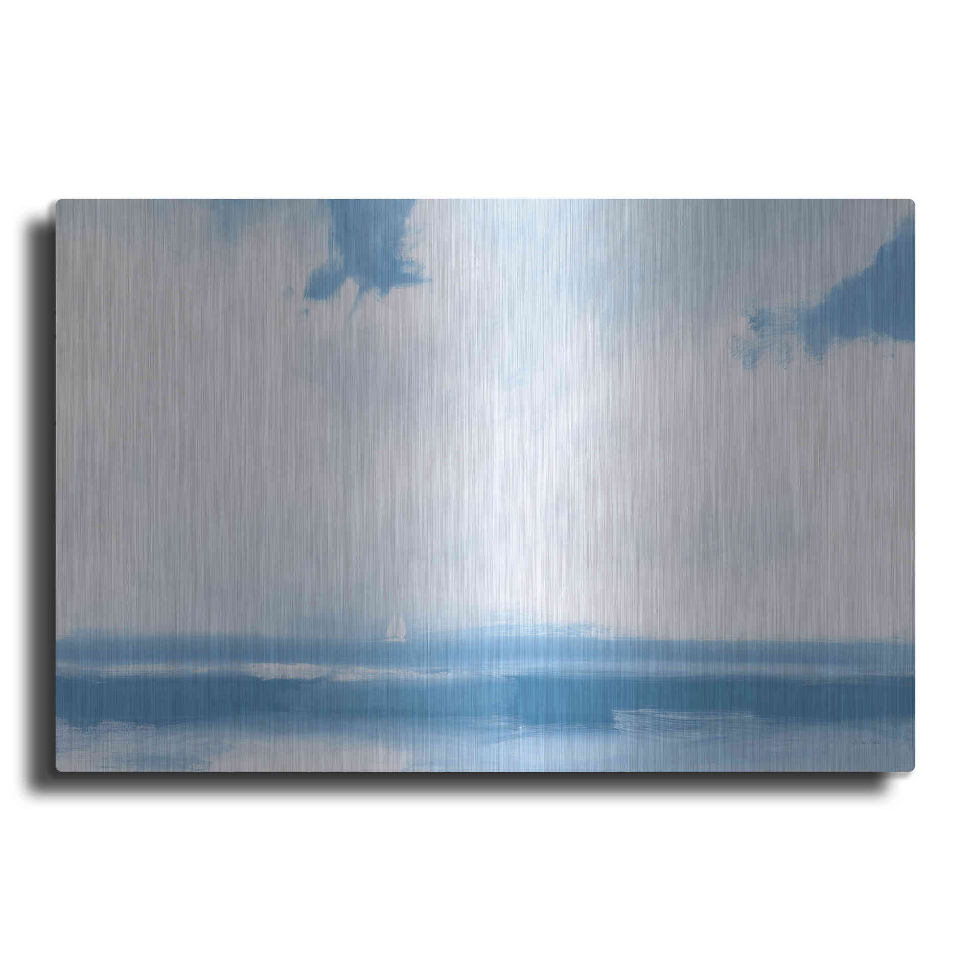 Luxe Metal Art 'Oceanview Sail' by James Wiens, Metal Wall Art