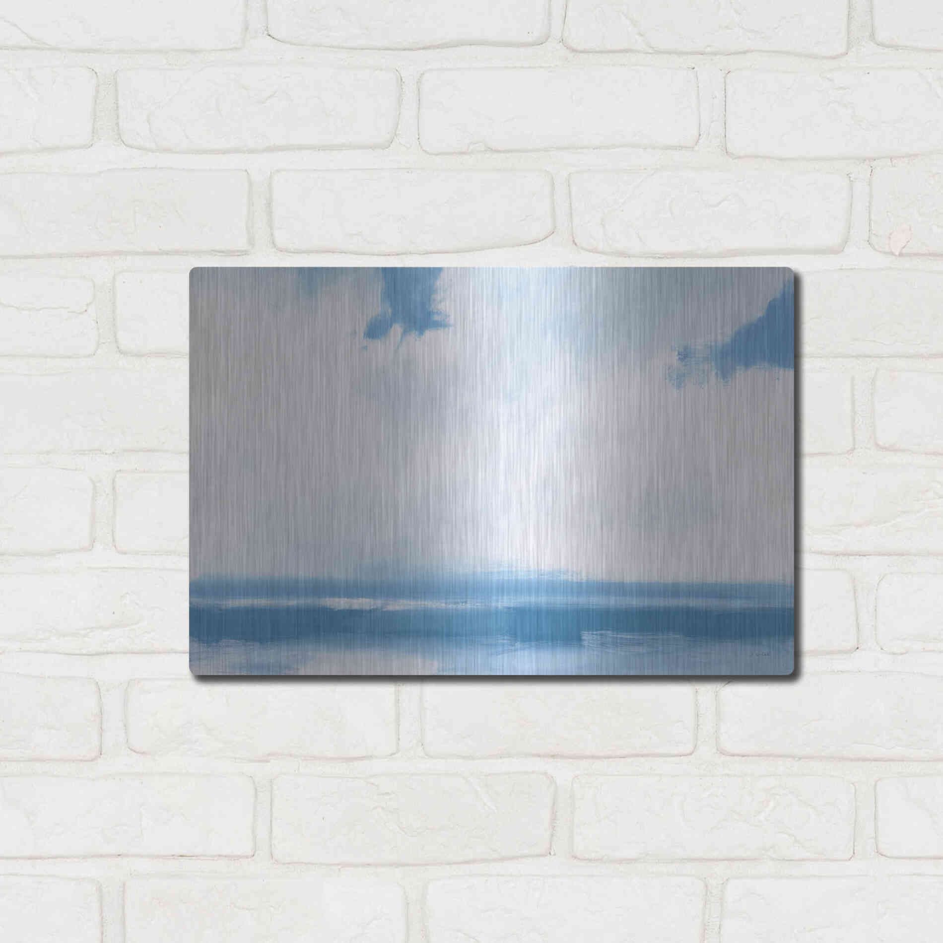 Luxe Metal Art 'Oceanview' by James Wiens, Metal Wall Art,16x12