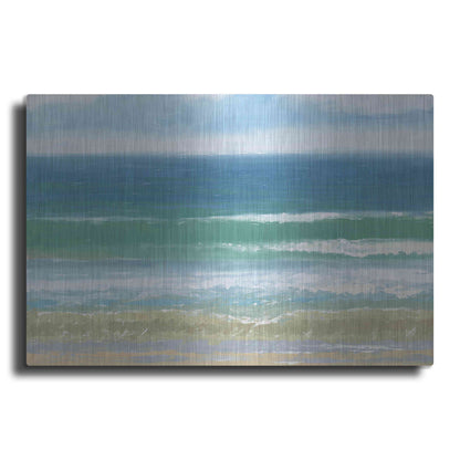 Luxe Metal Art 'Shoreline' by James Wiens, Metal Wall Art