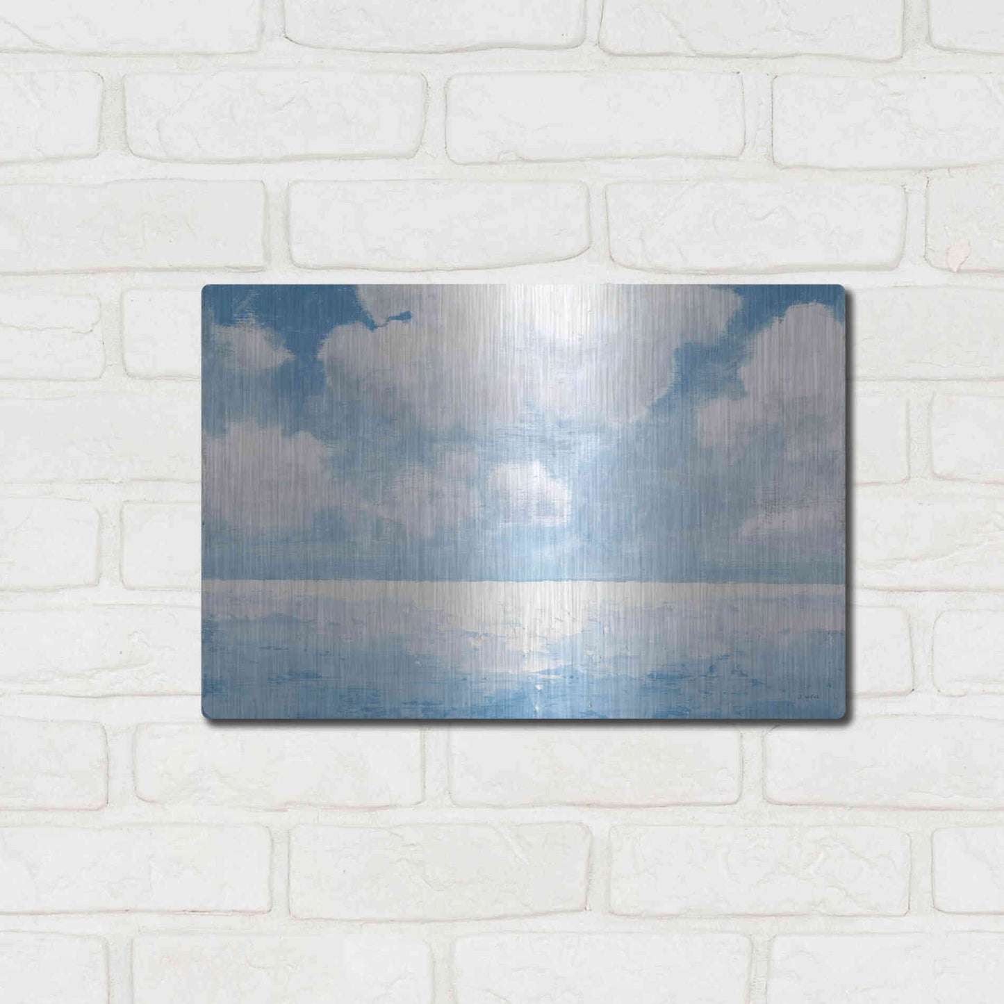 Luxe Metal Art 'Sparkling Sea' by James Wiens, Metal Wall Art,16x12