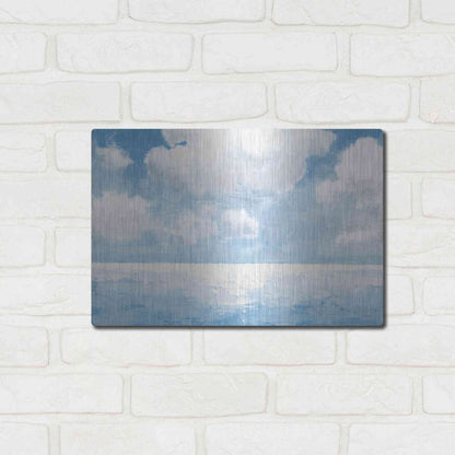 Luxe Metal Art 'Sparkling Sea' by James Wiens, Metal Wall Art,16x12