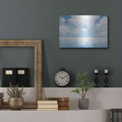 Luxe Metal Art 'Sparkling Sea' by James Wiens, Metal Wall Art,16x12