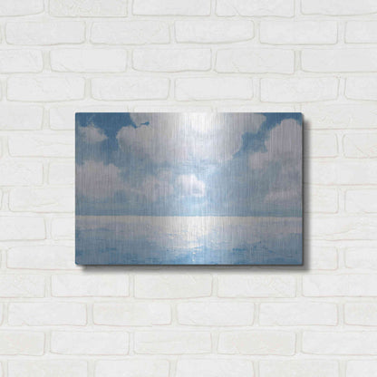 Luxe Metal Art 'Sparkling Sea' by James Wiens, Metal Wall Art,24x16