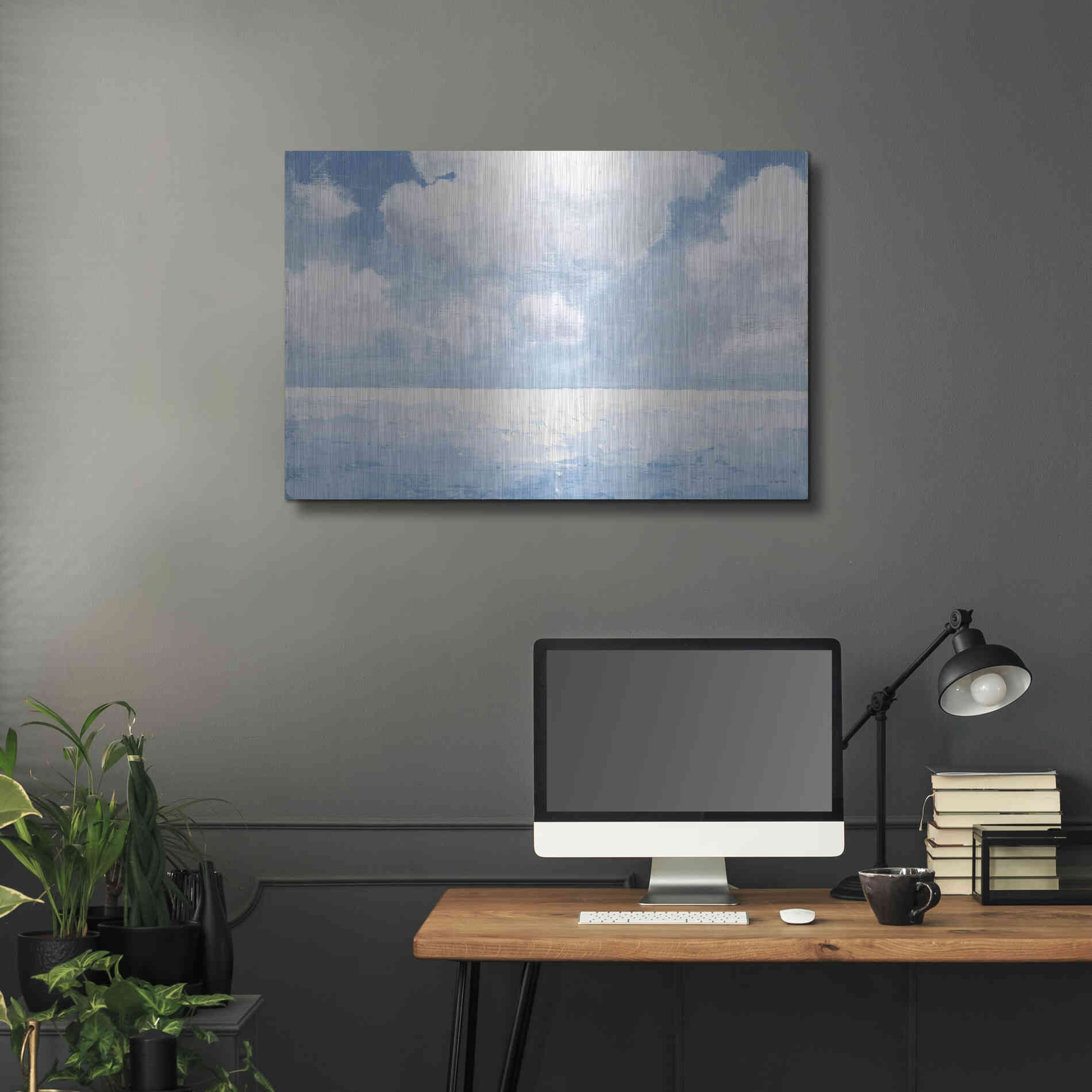 Luxe Metal Art 'Sparkling Sea' by James Wiens, Metal Wall Art,36x24
