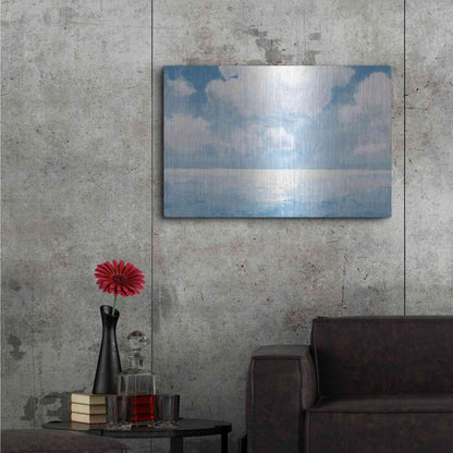 Luxe Metal Art 'Sparkling Sea' by James Wiens, Metal Wall Art,36x24