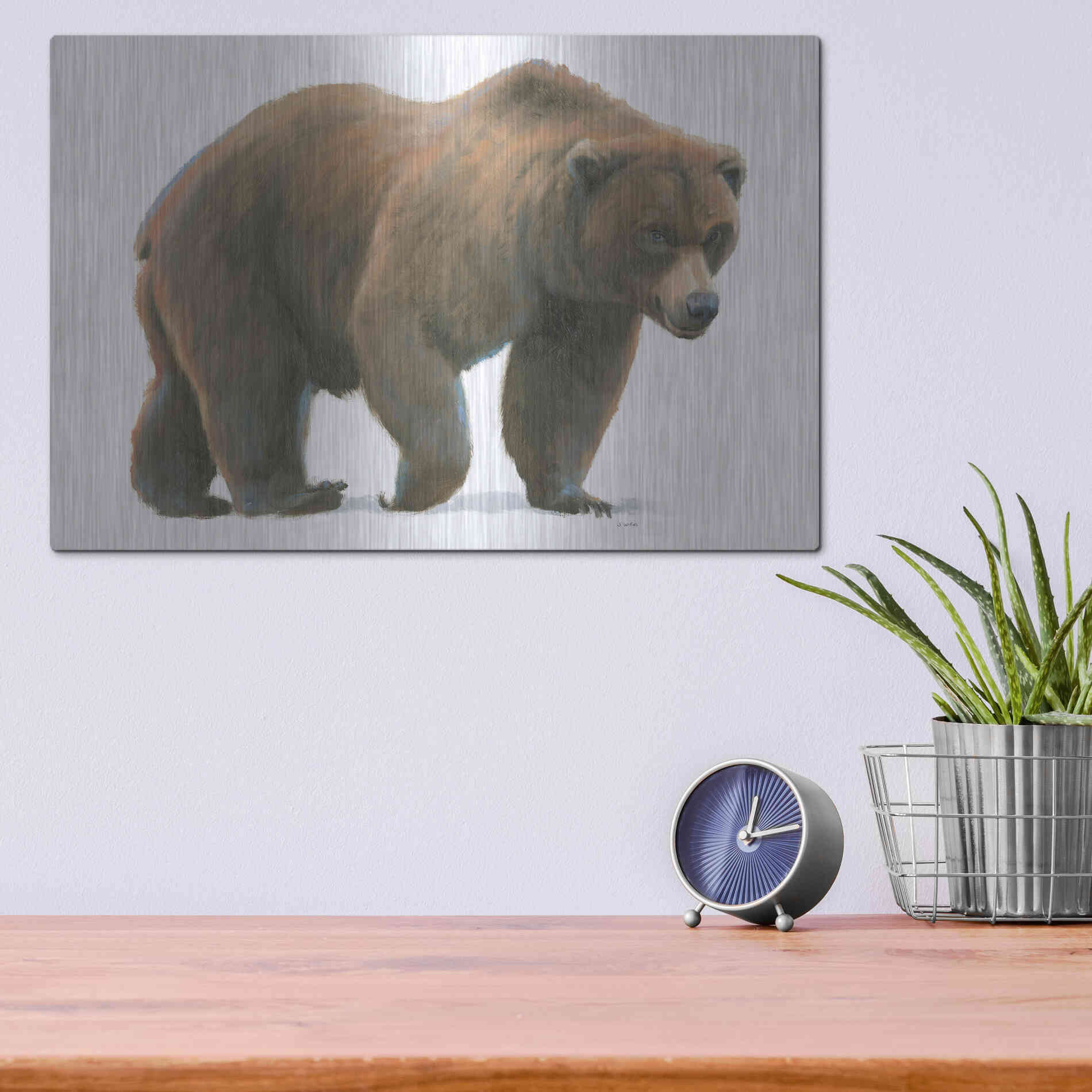 Luxe Metal Art 'Northern Wild I' by James Wiens, Metal Wall Art,16x12