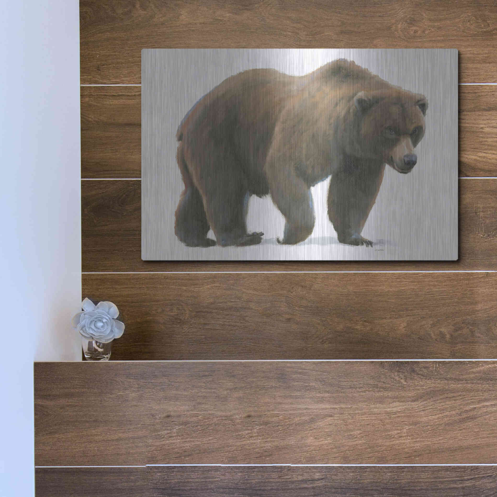 Luxe Metal Art 'Northern Wild I' by James Wiens, Metal Wall Art,16x12