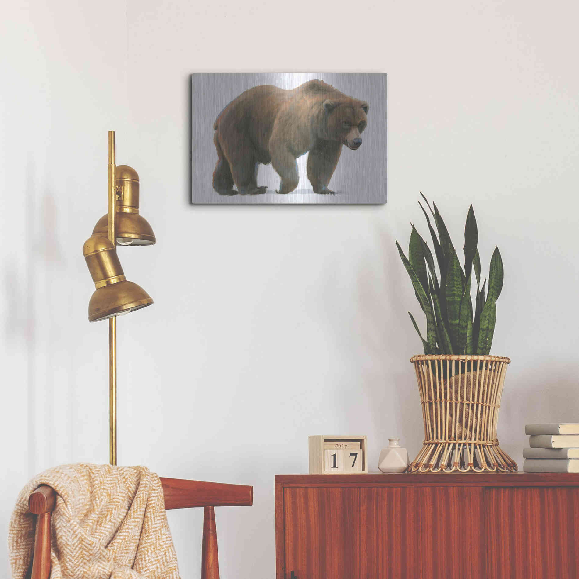 Luxe Metal Art 'Northern Wild I' by James Wiens, Metal Wall Art,24x16