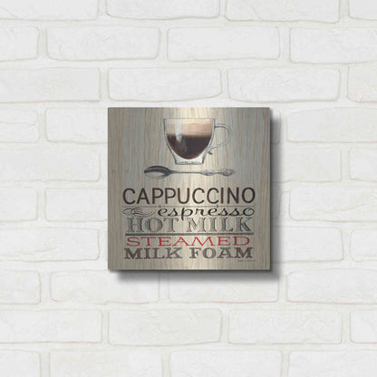 Luxe Metal Art 'Cappuccino' by Marco Fabiano, Metal Wall Art,12x12