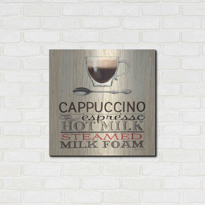 Luxe Metal Art 'Cappuccino' by Marco Fabiano, Metal Wall Art,24x24