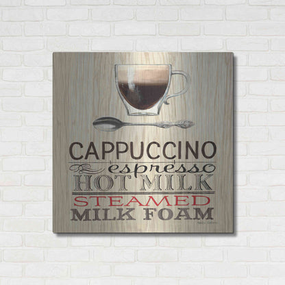 Luxe Metal Art 'Cappuccino' by Marco Fabiano, Metal Wall Art,36x36