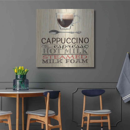Luxe Metal Art 'Cappuccino' by Marco Fabiano, Metal Wall Art,36x36