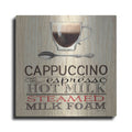 Luxe Metal Art 'Cappuccino' by Marco Fabiano, Metal Wall Art