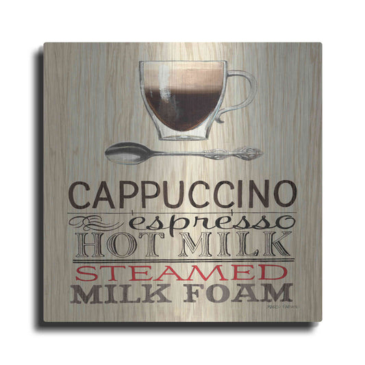 Luxe Metal Art 'Cappuccino' by Marco Fabiano, Metal Wall Art