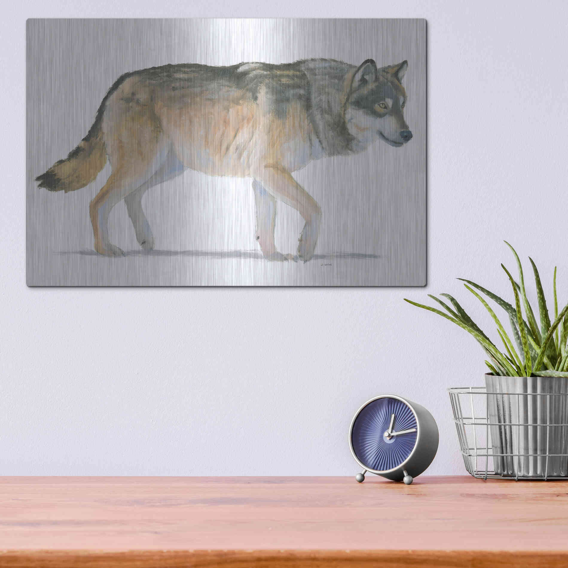 Luxe Metal Art 'Northern Wild II' by James Wiens, Metal Wall Art,16x12