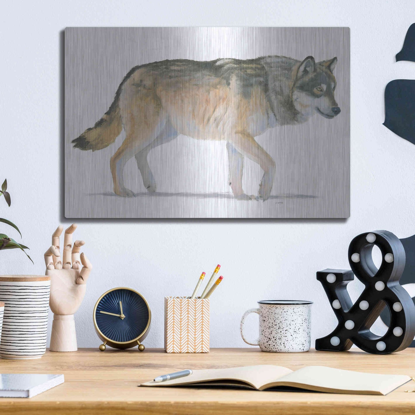 Luxe Metal Art 'Northern Wild II' by James Wiens, Metal Wall Art,16x12