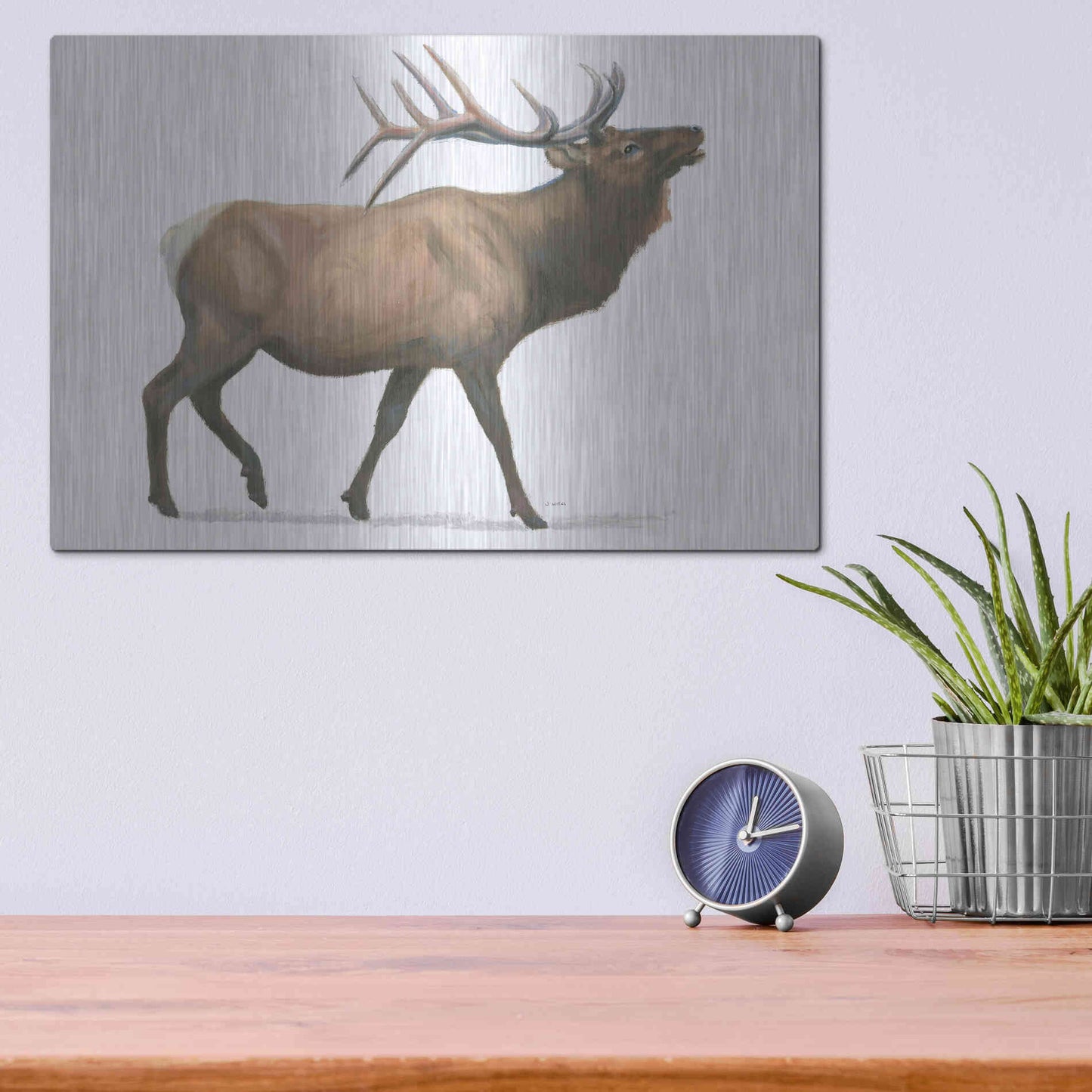 Luxe Metal Art 'Northern Wild III' by James Wiens, Metal Wall Art,16x12