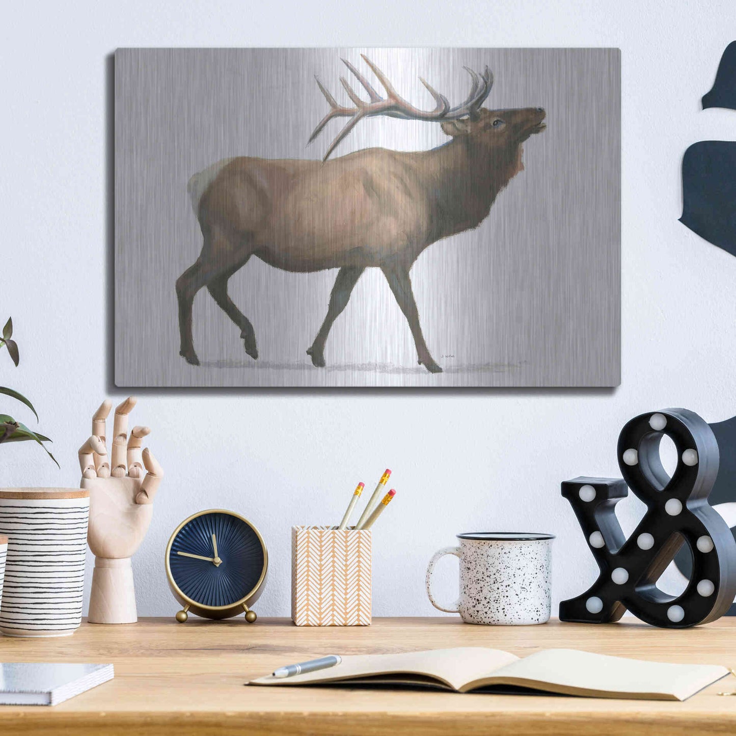 Luxe Metal Art 'Northern Wild III' by James Wiens, Metal Wall Art,16x12