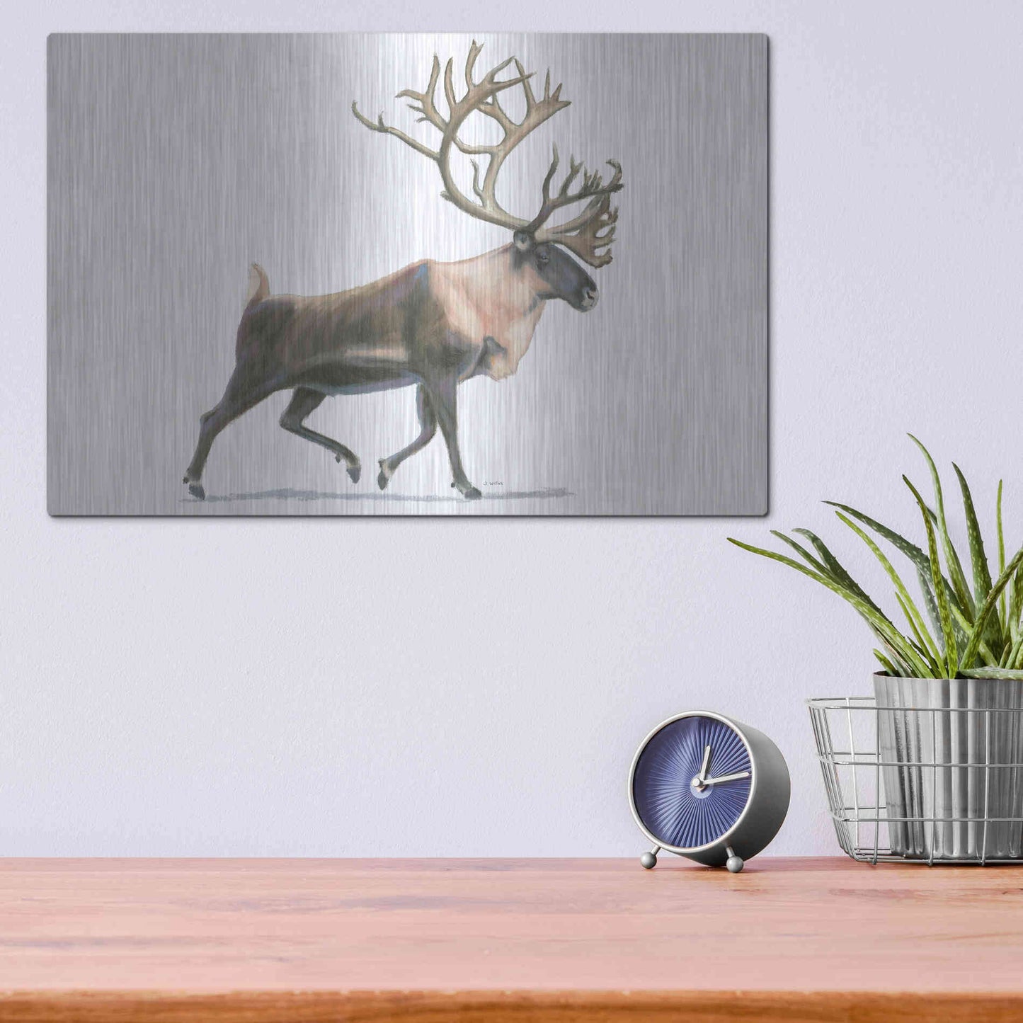 Luxe Metal Art 'Northern Wild IV' by James Wiens, Metal Wall Art,16x12