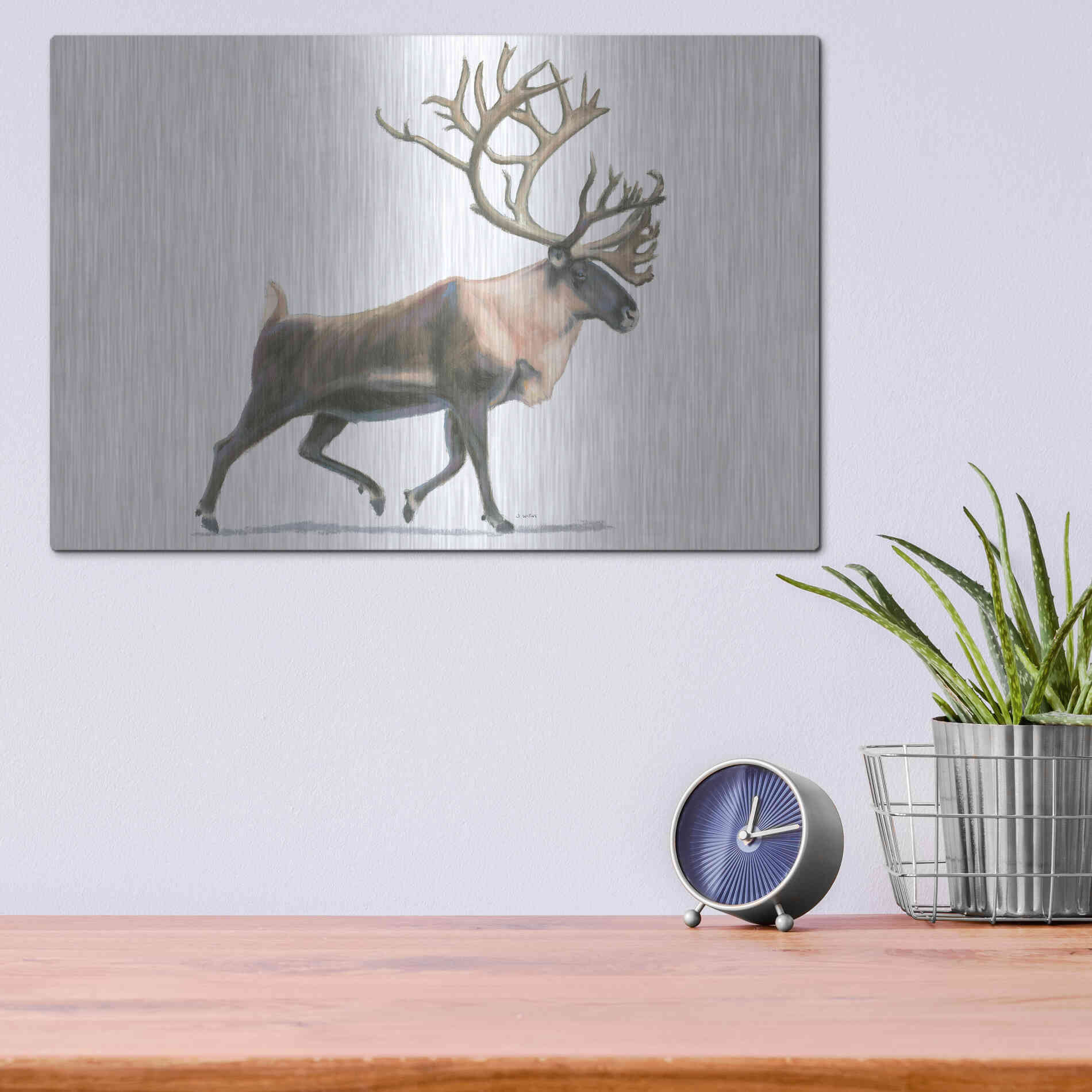 Luxe Metal Art 'Northern Wild IV' by James Wiens, Metal Wall Art,16x12