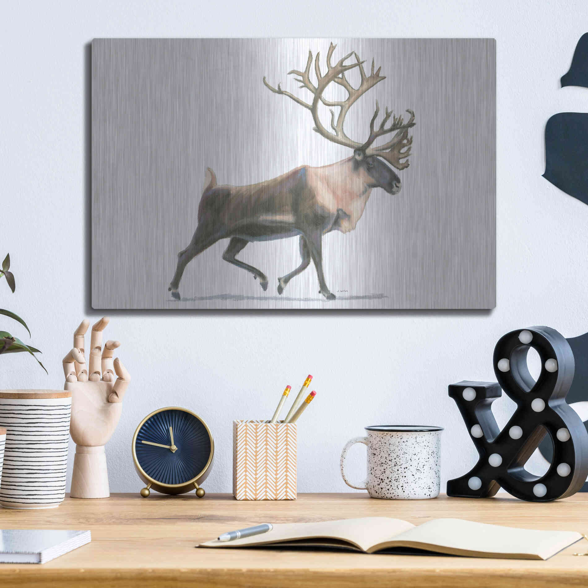 Luxe Metal Art 'Northern Wild IV' by James Wiens, Metal Wall Art,16x12