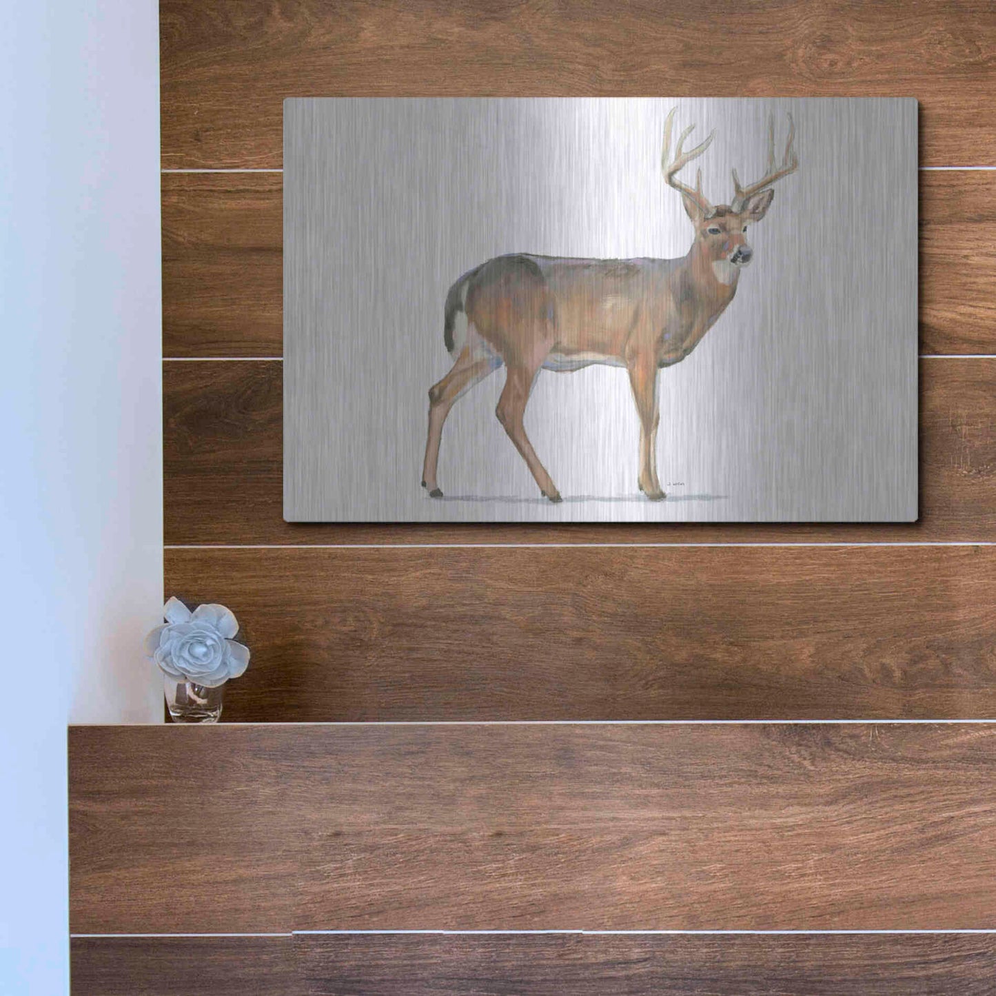 Luxe Metal Art 'Northern Wild V' by James Wiens, Metal Wall Art,16x12