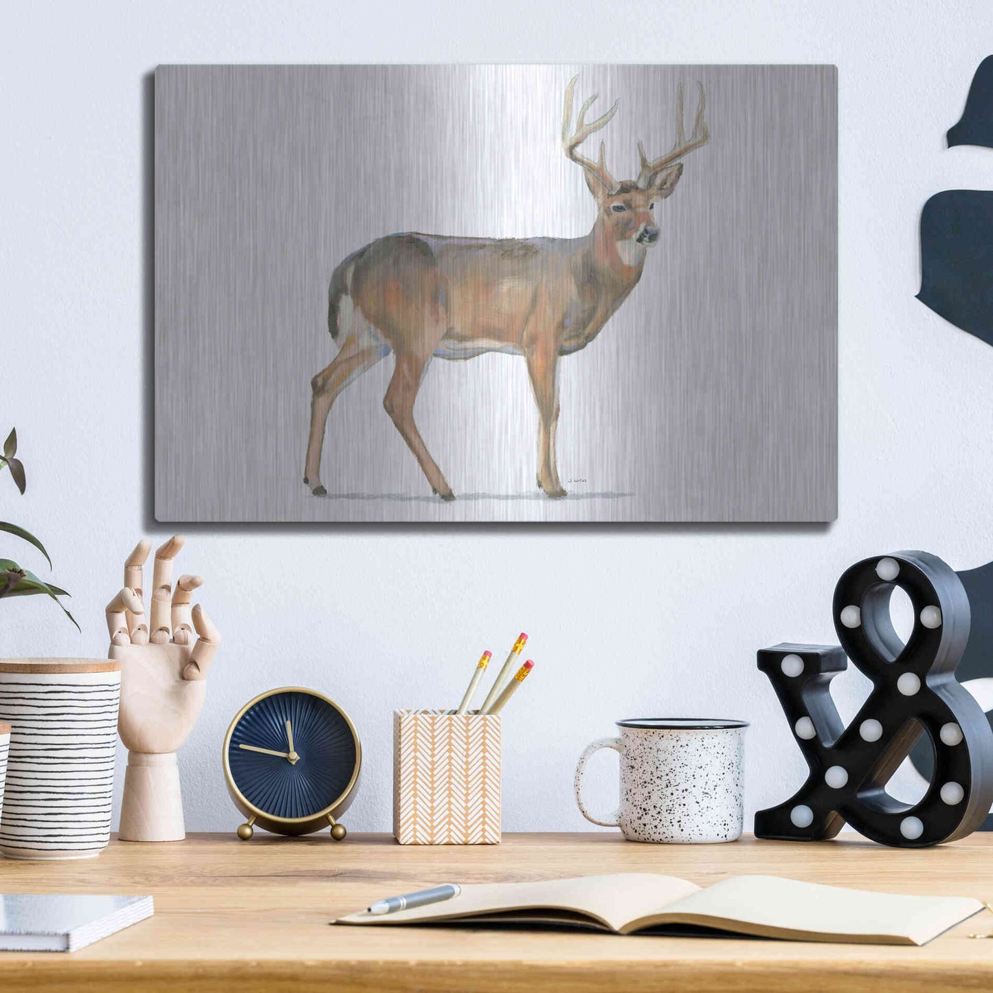 Luxe Metal Art 'Northern Wild V' by James Wiens, Metal Wall Art,16x12