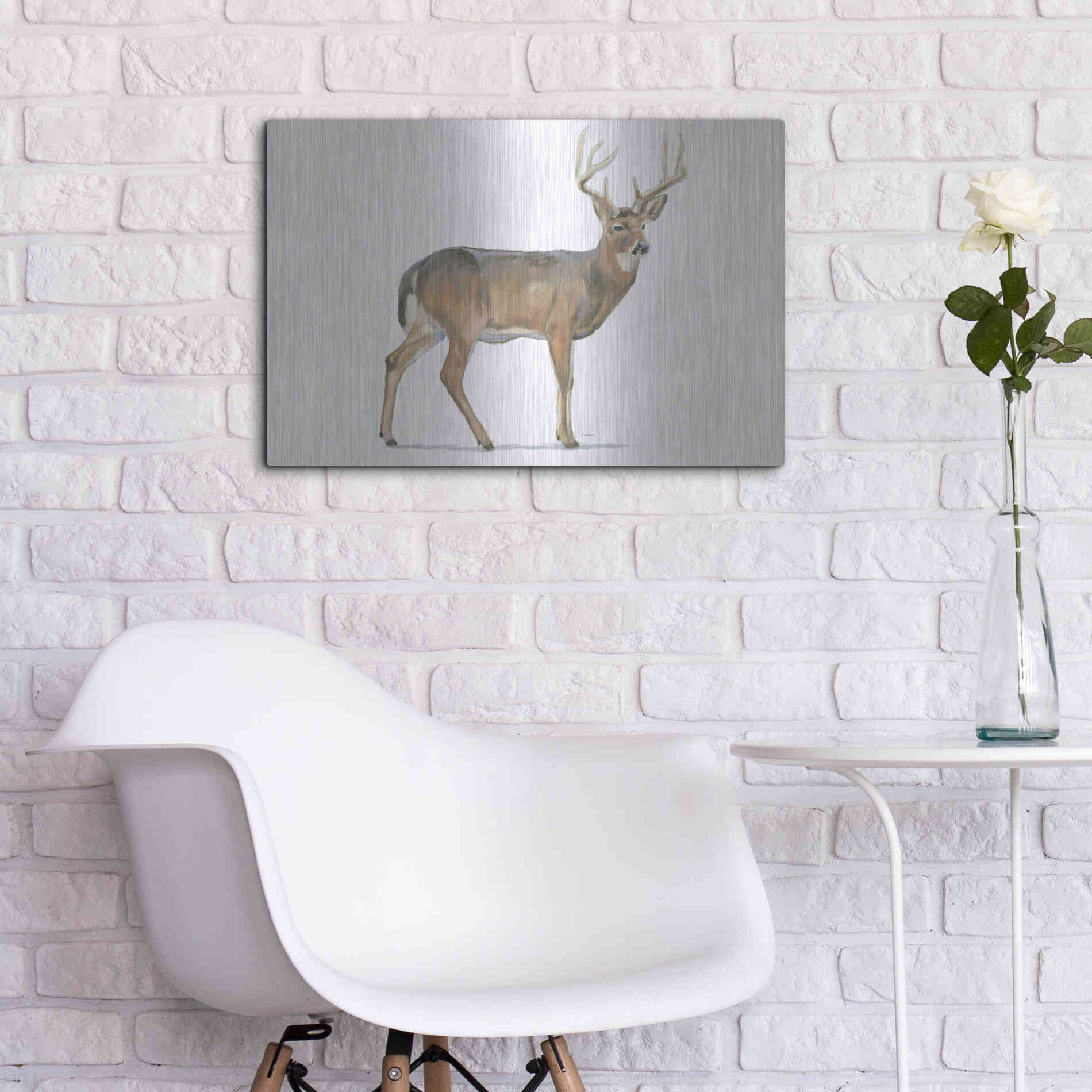 Luxe Metal Art 'Northern Wild V' by James Wiens, Metal Wall Art,24x16