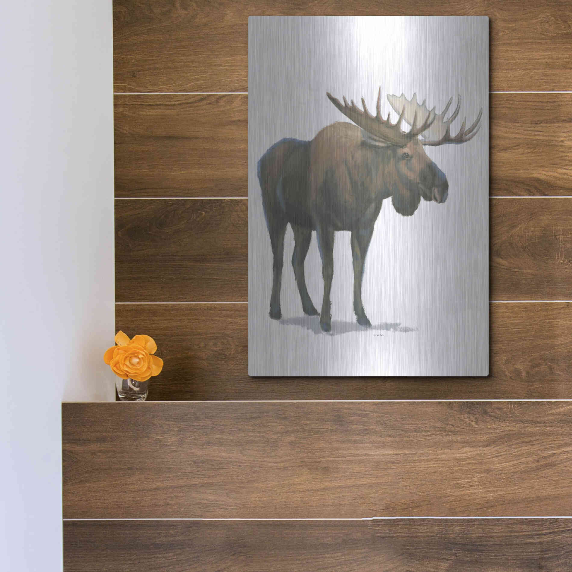 Luxe Metal Art 'Northern Wild VI' by James Wiens, Metal Wall Art,12x16