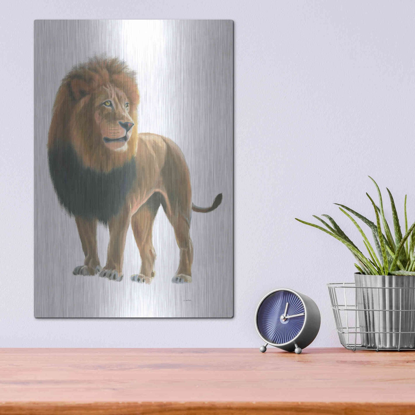 Luxe Metal Art 'Wild and Free I' by James Wiens, Metal Wall Art,12x16