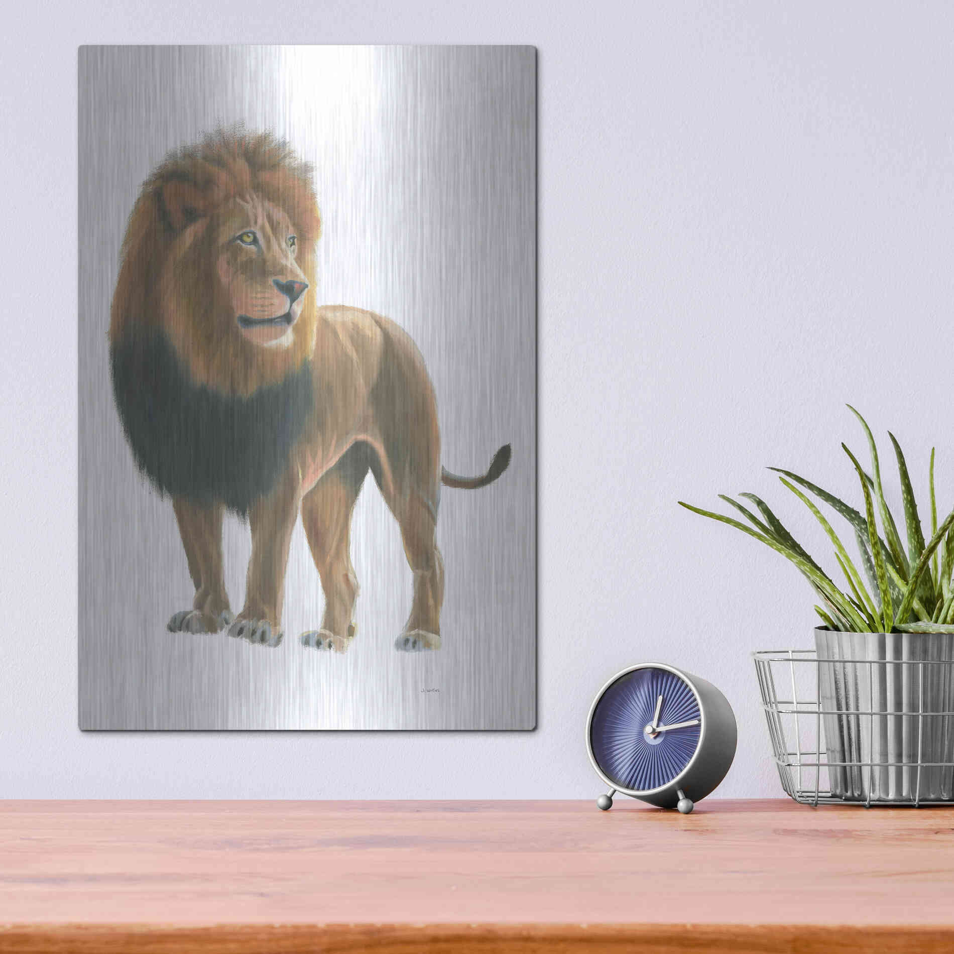Luxe Metal Art 'Wild and Free I' by James Wiens, Metal Wall Art,12x16