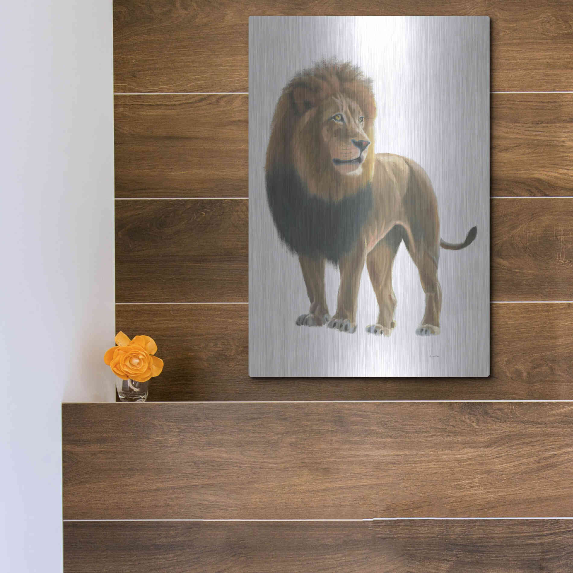 Luxe Metal Art 'Wild and Free I' by James Wiens, Metal Wall Art,12x16