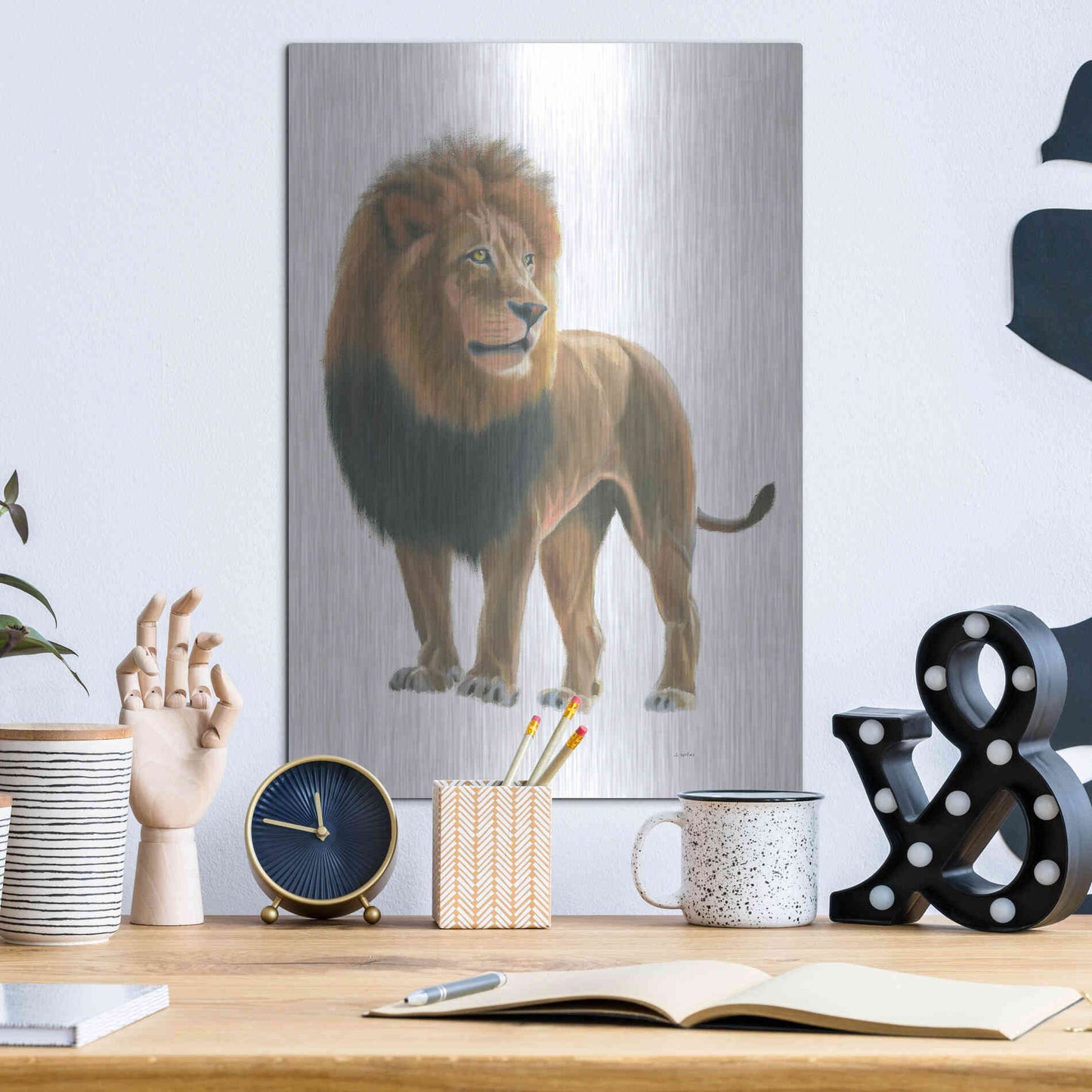 Luxe Metal Art 'Wild and Free I' by James Wiens, Metal Wall Art,12x16
