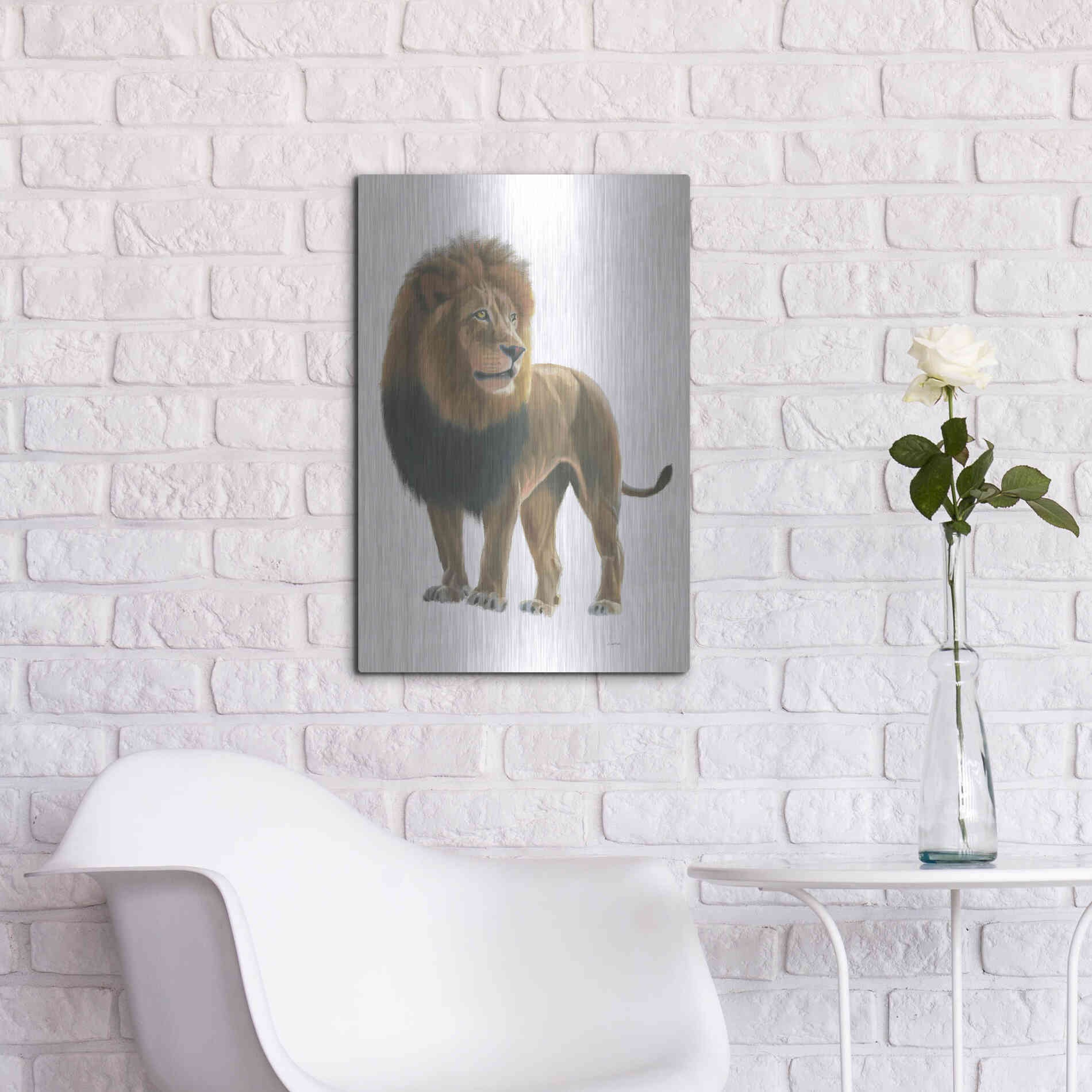 Luxe Metal Art 'Wild and Free I' by James Wiens, Metal Wall Art,16x24
