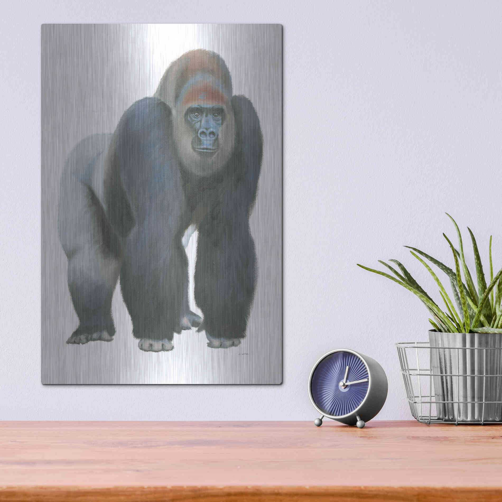 Luxe Metal Art 'Wild and Free II' by James Wiens, Metal Wall Art,12x16